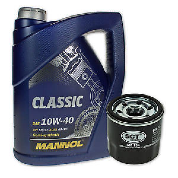 5 Liter Mannol SAE 10W-40 Classic Motoröl + Ölfilter SM 134 von SCT Germany #1 image