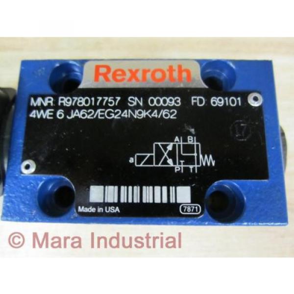 Rexroth Bosch R978017757 Valve 4WE 6 JA62/EG24N9K4/62 -  No Box #2 image