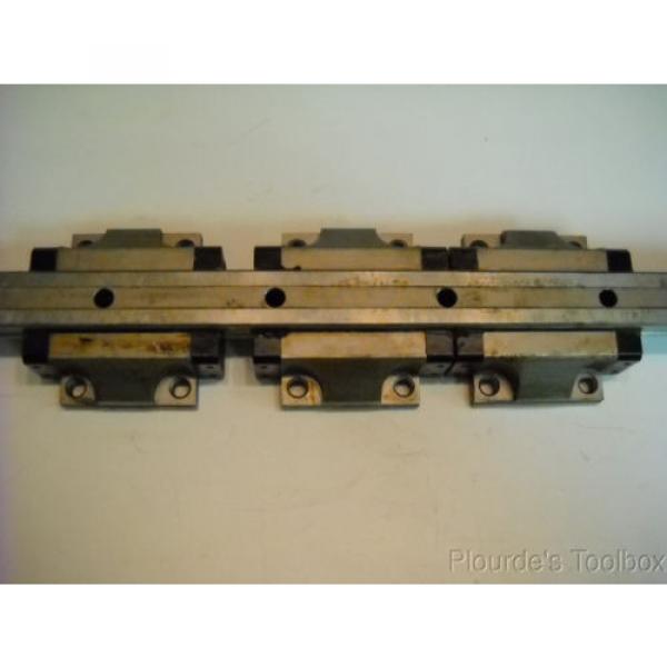 Lot 6 Bosch Rexroth 1651-71X-10 Star Linear Motion Guide Bearings &amp; 2 Rails #3 image