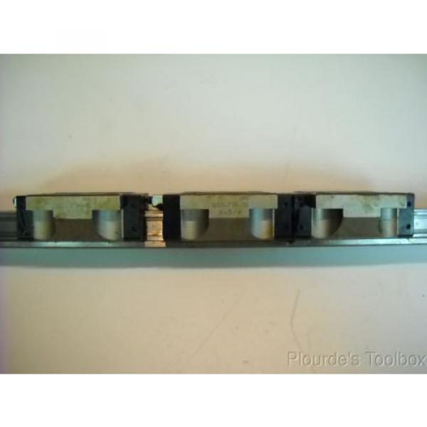 Lot 6 Bosch Rexroth 1651-71X-10 Star Linear Motion Guide Bearings &amp; 2 Rails #4 image