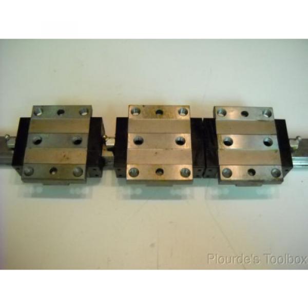 Lot 6 Bosch Rexroth 1651-71X-10 Star Linear Motion Guide Bearings &amp; 2 Rails #5 image