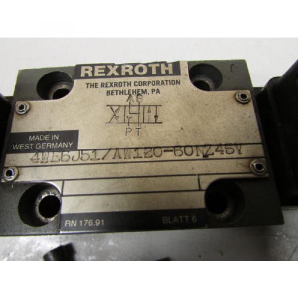 Rexroth 4WE6J51 AW120-60NZ45V Hydraulic Valve #2 image