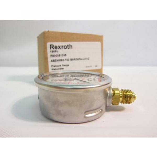 Bosch Rexroth R900051035 ABZMM63 Manometer Pressure Gauge 100 Bar/MPA  #4 image