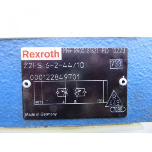 Rexroth R900481621 Hydraulic Control Valve Z2FS6-2-44/1Q #2 image
