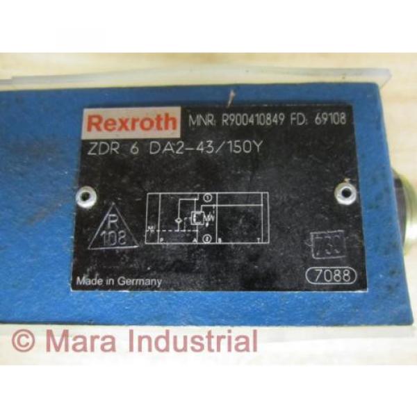 Rexroth Bosch R900410849 Valve ZDR 6 DA2-43/150Y -  No Box #3 image