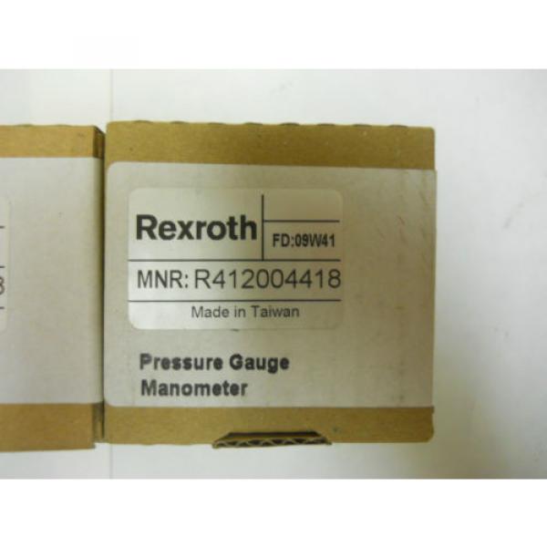 THREE REXROTH PRESSURE GAUGES R412004418 #2 image