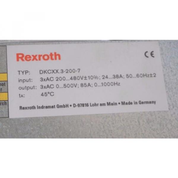REXROTH DKC02.3-200-7-FW SERVO ECO DRIVE R911284140  DKC0232007FW #2 image