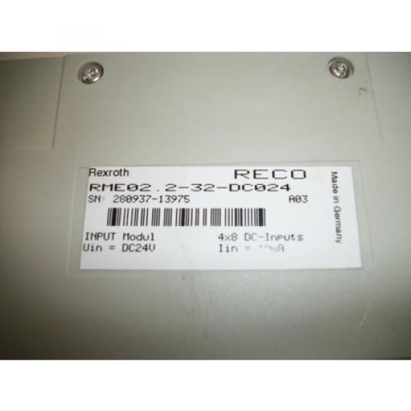 Rexroth Bosch RME02.2-32-DC024 24 Point Input Module PLC2312 #2 image