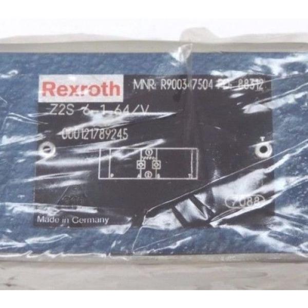 REXROTH Z2S-6-1-64/V HYDRAULIC CHECK VALVE R900347504 Z2S6164V #3 image